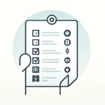 Dall·e 2024 05 24 16.23.13 A Minimalist Image Symbolizing The Concept Of Process Standardization In Bpm. The Image Features Simple, Clean Lines And Icons. It Shows A Checklist O